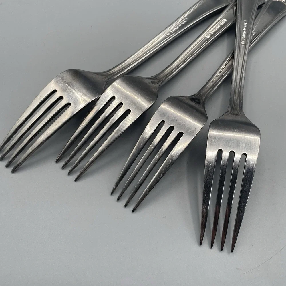 Lenox ARCHWAY Dinner‎ Forks 4pcs Stainless Flatware Replacement 18/10